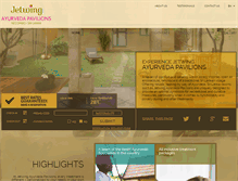 Tablet Screenshot of jetwingayurvedapavilions.com
